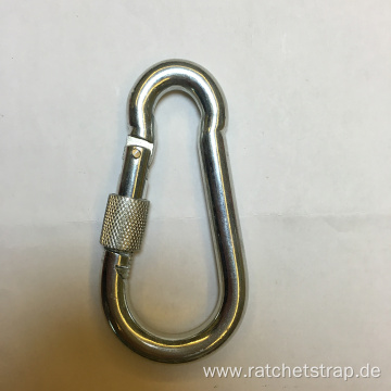 10MM Carabiner Snap Hook With Screw For Climbing